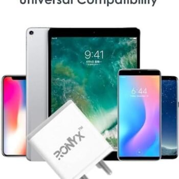 RONYX 3.5A Premium Charger (V type cable) with C type cable free