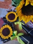 handmade sunflower couple bouquet