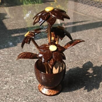 Floral Coconut Stand