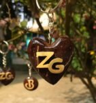 ZG heart shaped keychain