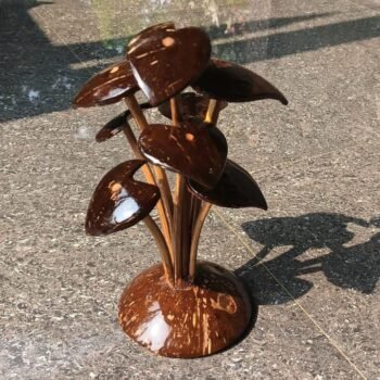 coconut shell leaf stand