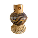 bamboo spiral vase