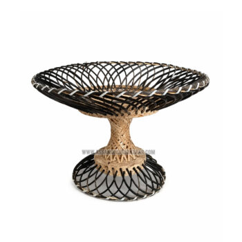 bamboo fruit basket stand